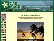 Tablet Screenshot of islandorganizers.com